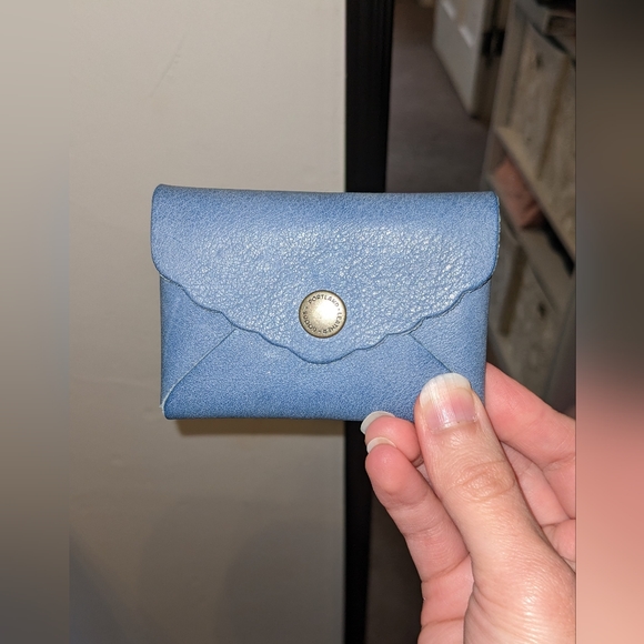 Portland Leather Handbags - Portland Leather Goods Indigo Mini Daisy Wallet